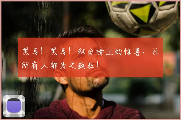 黑马！黑马！积分榜上的惊喜，让所有人都为之疯狂！
